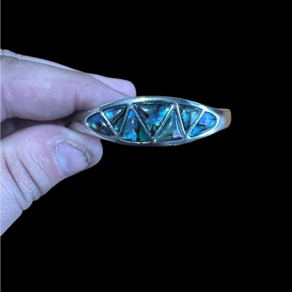 Abalone cuff bracelet 7” - Picture 2 of 2